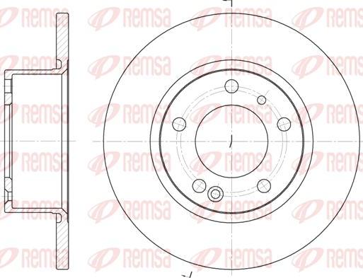 Kawe 6141 00 - Jarrulevy inparts.fi