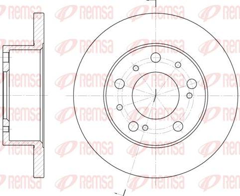 Kawe 6169 00 - Jarrulevy inparts.fi