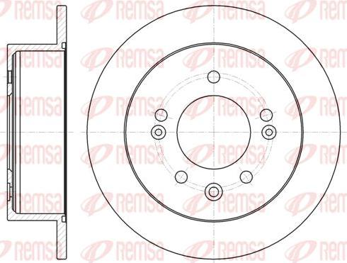 Kawe 61802 00 - Jarrulevy inparts.fi