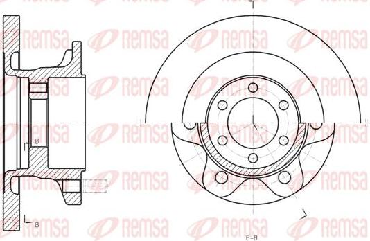 Kawe 61308 00 - Jarrulevy inparts.fi