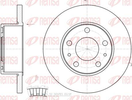 Kawe 61202 00 - Jarrulevy inparts.fi