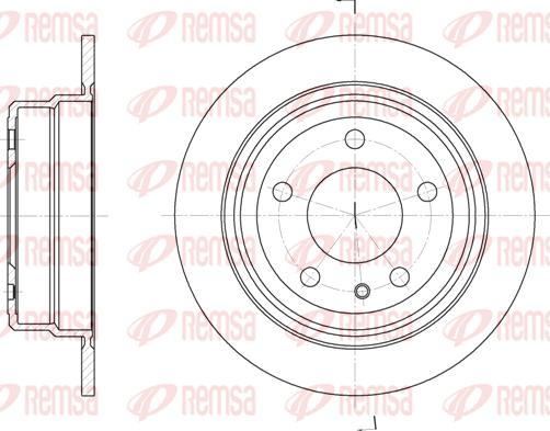 Kawe 6309 00 - Jarrulevy inparts.fi