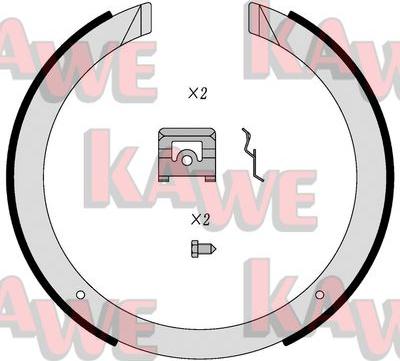 Kawe 01098 - Jarrukenkäsarja, seisontajarru inparts.fi