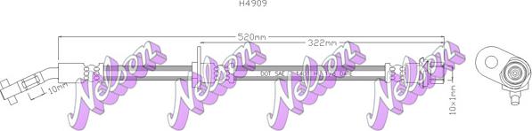 Kawe H4909 - Jarruletku inparts.fi