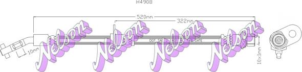 Kawe H4908 - Jarruletku inparts.fi