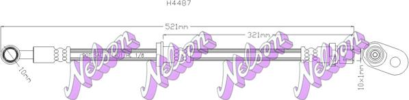 Kawe H4487 - Jarruletku inparts.fi