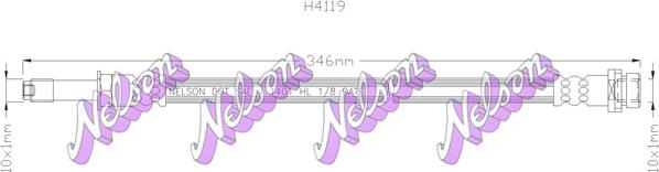 Kawe H4119 - Jarruletku inparts.fi