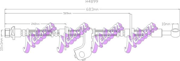 Kawe H4899 - Jarruletku inparts.fi