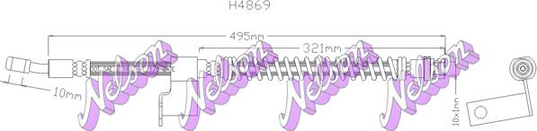 Kawe H4869 - Jarruletku inparts.fi