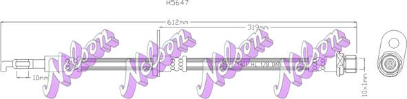 Kawe H5647 - Jarruletku inparts.fi