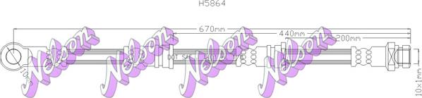 Kawe H5864 - Jarruletku inparts.fi