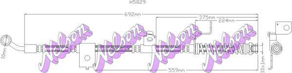 Kawe H5829 - Jarruletku inparts.fi