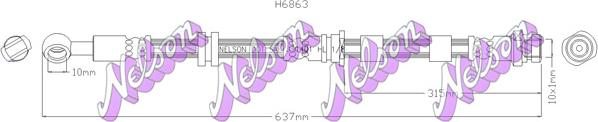 Kawe H6863 - Jarruletku inparts.fi