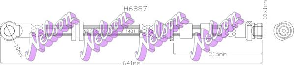 Kawe H6887 - Jarruletku inparts.fi