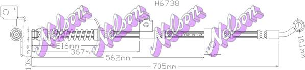 Kawe H6738 - Jarruletku inparts.fi