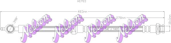 Kawe H1703 - Jarruletku inparts.fi