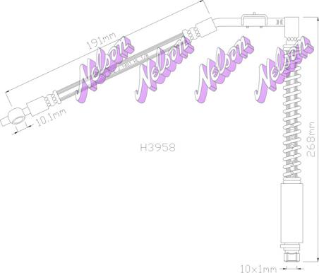 Kawe H3958 - Jarruletku inparts.fi