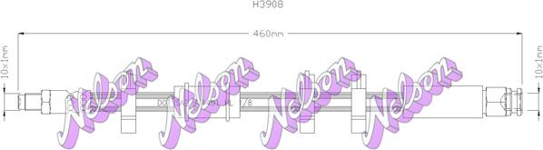 Kawe H3908 - Jarruletku inparts.fi