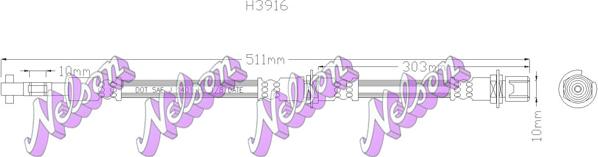 Kawe H3916 - Jarruletku inparts.fi