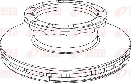 Kawe NCA1029.20 - Jarrulevy inparts.fi