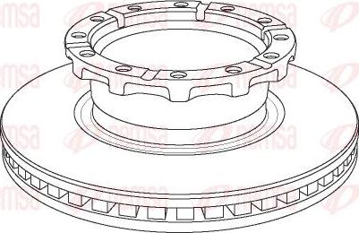 Kawe NCA1159.20 - Jarrulevy inparts.fi