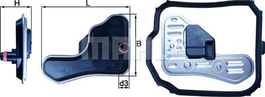 KNECHT HX 148D - Hydrauliikkasuodatin, automaattivaihteisto inparts.fi