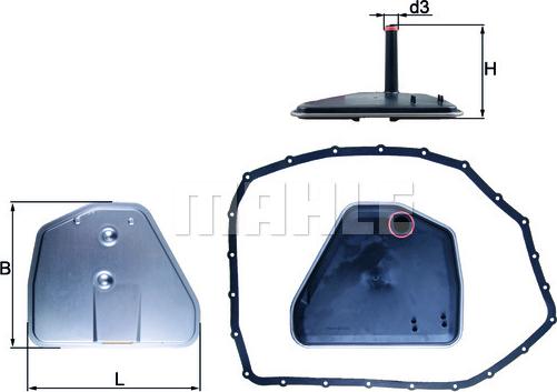 KNECHT HX 164D - Hydrauliikkasuodatin, automaattivaihteisto inparts.fi