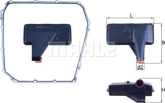 KNECHT HX 185D - Hydrauliikkasuodatin, automaattivaihteisto inparts.fi