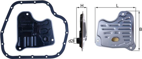 KNECHT HX 284D - Hydrauliikkasuodatin, automaattivaihteisto inparts.fi