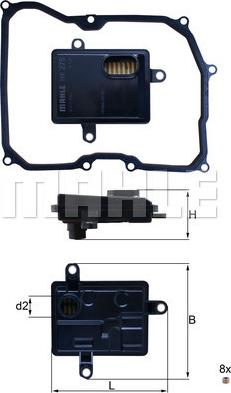 KNECHT HX 275D - Hydrauliikkasuodatin, automaattivaihteisto inparts.fi