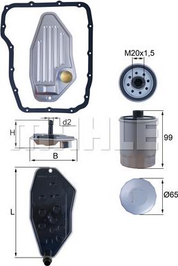 KNECHT HX 276 KIT - Hydrauliikkasuodatin, automaattivaihteisto inparts.fi