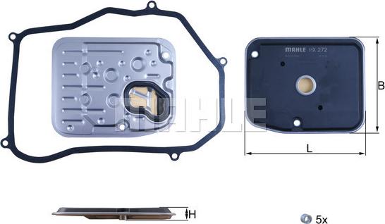 KNECHT HX 272D - Hydrauliikkasuodatin, automaattivaihteisto inparts.fi