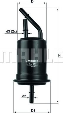 KNECHT KL 488 - Polttoainesuodatin inparts.fi