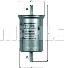 KNECHT KL 146 - Polttoainesuodatin inparts.fi