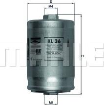 KNECHT KL 36 - Polttoainesuodatin inparts.fi