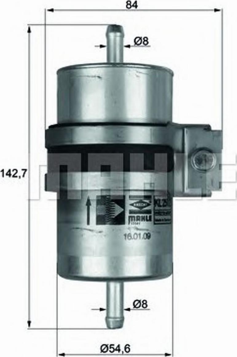 KNECHT KLH 29/1 - Polttoainesuodatin inparts.fi