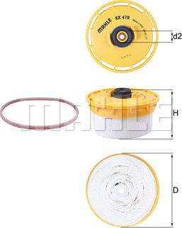 KNECHT KX 479D - Polttoainesuodatin inparts.fi