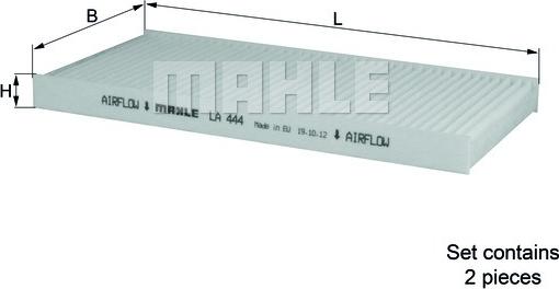 KNECHT LA 444/S - Suodatin, sisäilma inparts.fi