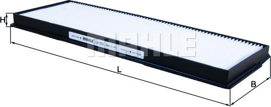 KNECHT LA 502 - Suodatin, sisäilma inparts.fi