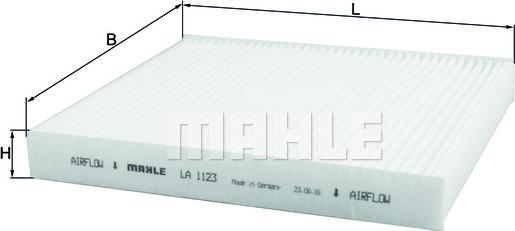 KNECHT LA 1123 - Suodatin, sisäilma inparts.fi