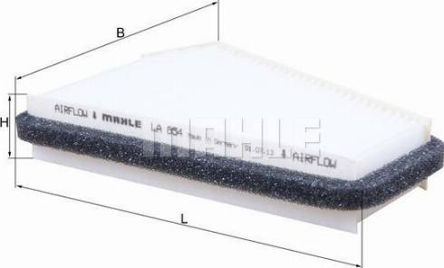 KNECHT LA 854 - Suodatin, sisäilma inparts.fi