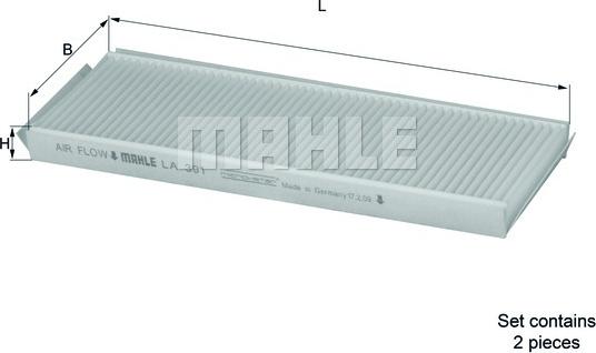 KNECHT LA 391/S - Suodatin, sisäilma inparts.fi