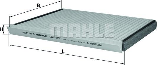 KNECHT LAK 447 - Suodatin, sisäilma inparts.fi