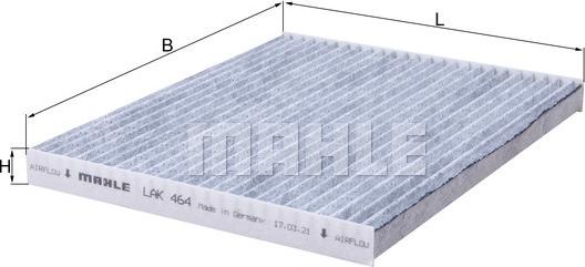 KNECHT LAK 464 - Suodatin, sisäilma inparts.fi