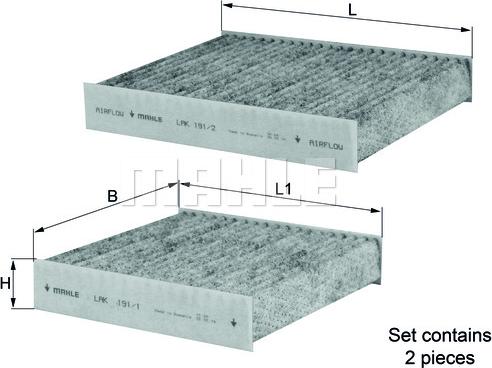 KNECHT LAK 191/S - Suodatin, sisäilma inparts.fi