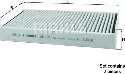 KNECHT LAK 1156/S - Suodatin, sisäilma inparts.fi