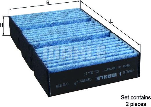 KNECHT LAO 878/S - Suodatin, sisäilma inparts.fi