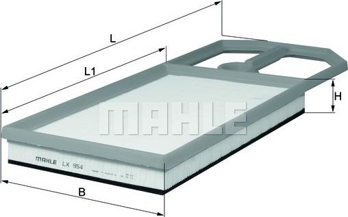 KNECHT LX 954 - Ilmansuodatin inparts.fi