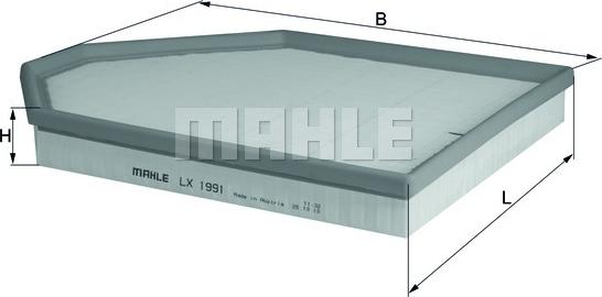 KNECHT LX 1991 - Ilmansuodatin inparts.fi