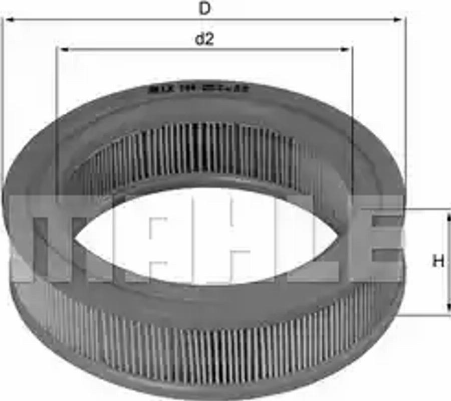 KNECHT LX 144 - Ilmansuodatin inparts.fi